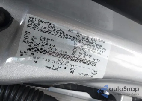 2014 Ford Focus Se from USA, damaged, VIN 1FADP3F21EL414651